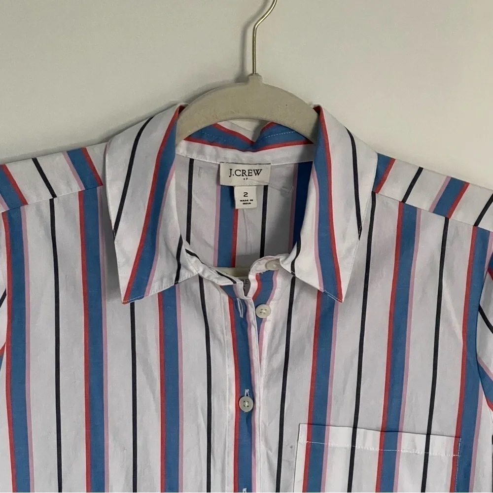 New! J. Crew Short-sleeve belted shirtdress nwt 18994